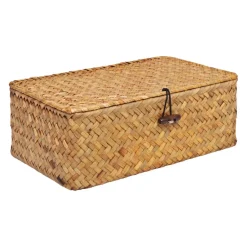 QUVIO Opbergmand - Maat M - Rotan - Bruin New