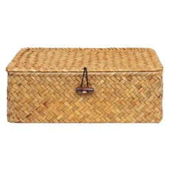 QUVIO Opbergmand - Maat S - Rotan - Bruin Hot