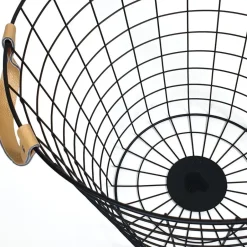 QUVIO Opbergmand metaal groot - Zwart Best