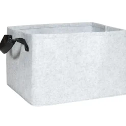 QUVIO Opbergmand Vilt - Grijs Online