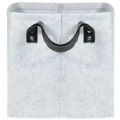 QUVIO Opbergmand Vilt - Grijs Online