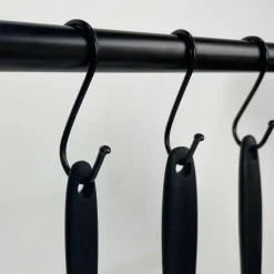 QUVIO Ophanghaken - RVS - zwart - S - 6,5 cm (h) - 10 stuks Sale