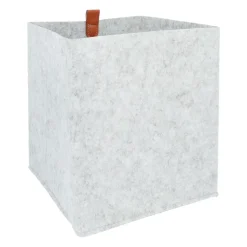 QUVIO Organizer vierkant - 23 x 26,5 cm - Vilt - Grijs Best