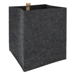 QUVIO Organizer vierkant - 23 x 26,5 cm - Vilt - Donker grijs Best