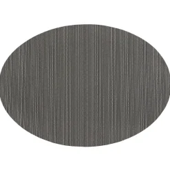 QUVIO Placemat ovaal - 32 x 45 cm - Grijs/bruin - Set van 6 Hot