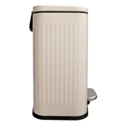 QUVIO Prullenbak 13 L - Rechthoekig afgerond - Metaal - Beige Online