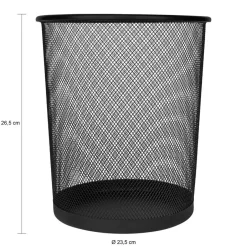 QUVIO Prullenbak mesh - Zwart