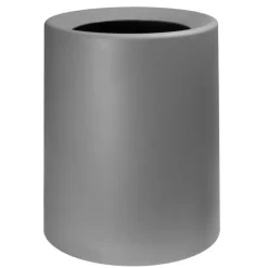 QUVIO Prullenbak plastic met binnenemmer - 12 L - Donker grijs Sale