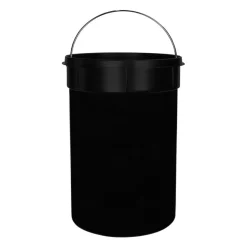 QUVIO Prullenbak retro - 12 L - Metaal - Beige Clearance