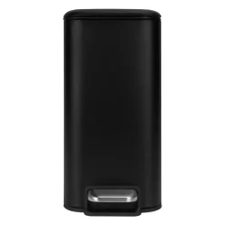 QUVIO Prullenbak vierkant - 5L - Metaal - Zwart Sale