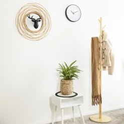 QUVIO Staande kapstok hout - licht bruin Outlet