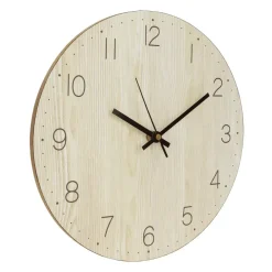 QUVIO Wandklok - Lichthout
