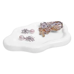 QUVIO Wit dienblad - Organisch - Keramiek - Wit Sale