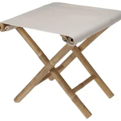 Redcliffs Bijzet krukje/stoel - Inklapbaar - creme wit - 40 x 40 cm Best