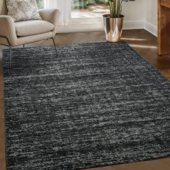 Muratap Relax Oslo - Laagpolig Effen Vloerkleed - Zwart - 120x170 CM Hot