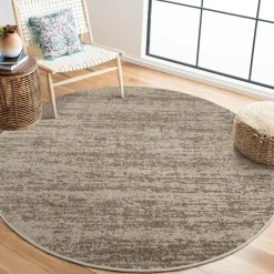 Muratap Relax Oslo - Laagpolig Effen Vloerkleed - Beige - 240 CM ROND New