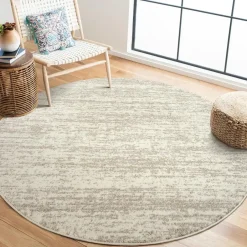 Muratap Relax Oslo - Laagpolig Effen Vloerkleed - Creme - 200 CM ROND Hot