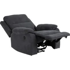 Giga Living Relaxfauteuil Donkergrijs - 95x90x98cm - Verstelbaar - Rinda Discount