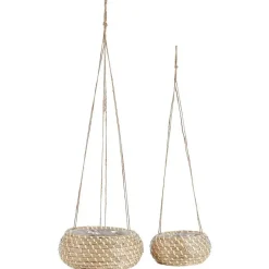 Beliani REMORA - Bloempot binnenbak - Natuurlijk - Zeewier New