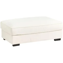 Leen Bakker RENDERS - Ottomaan - Gebroken wit - Bouclé Clearance