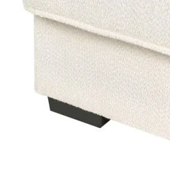 Leen Bakker RENDERS - Ottomaan - Gebroken wit - Bouclé Clearance