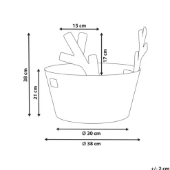 Leen Bakker RENNE - Kerstmand - Naturel - Waterhyacint Discount