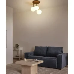 Leen Bakker RIANA - Plafondlamp 3 lichten - Zwart - IJzer Best