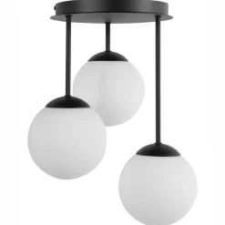 Leen Bakker RIANA - Plafondlamp 3 lichten - Zwart - IJzer Best