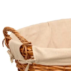 Kipit Rieten opberg mand - gevlochten riet - bruin - 60 x 48 x 35 cm Outlet