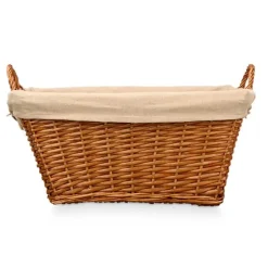 Kipit Rieten opberg mand - gevlochten riet - bruin - 65 x 43 x 35 cm Online