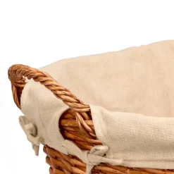 Kipit Rieten opberg mand - gevlochten riet - bruin - 54 x 37 x 30 cm New