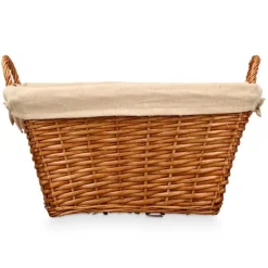 Kipit Rieten opberg mand - gevlochten riet - bruin - 52 x 35 x 30 cm Discount