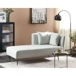 Beliani RIOM - Chaise longue - Mintgroen - Rechtszijdig - Stof