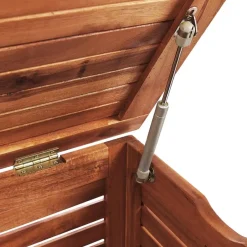 Beliani RIVIERA - Kussenbox - Donkere houtkleur - 130 cm - Acaciahout Clearance