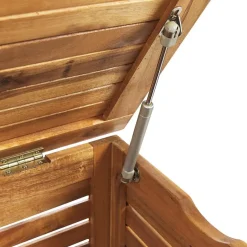 Beliani RIVIERA - Kussenbox - Lichte houtkleur - 130 cm - Acaciahout Discount