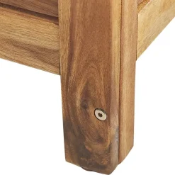 Beliani RIVIERA - Kussenbox - Lichte houtkleur - 130 cm - Acaciahout Discount