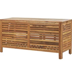 Beliani RIVIERA - Kussenbox - Lichte houtkleur - 130 cm - Acaciahout Discount