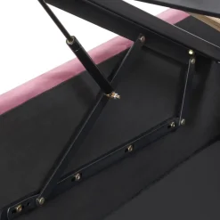 Beliani ROCHEFORT - Tweepersoonsbed - Roze - 160 x 200 cm - Fluweel Best