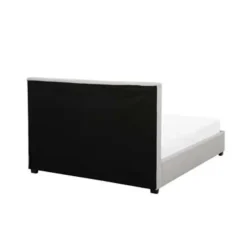 Beliani ROCHELLE - Bed opbergruimte - Lichtgrijs - 140 x 200 cm - Polyester Discount