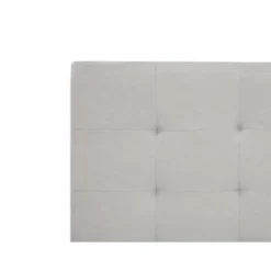 Beliani ROCHELLE - Bed opbergruimte - Lichtgrijs - 140 x 200 cm - Polyester Discount