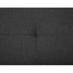 Beliani ROCHELLE - Tweepersoonsbed - Donkergrijs - 140 x 200 cm - Polyester