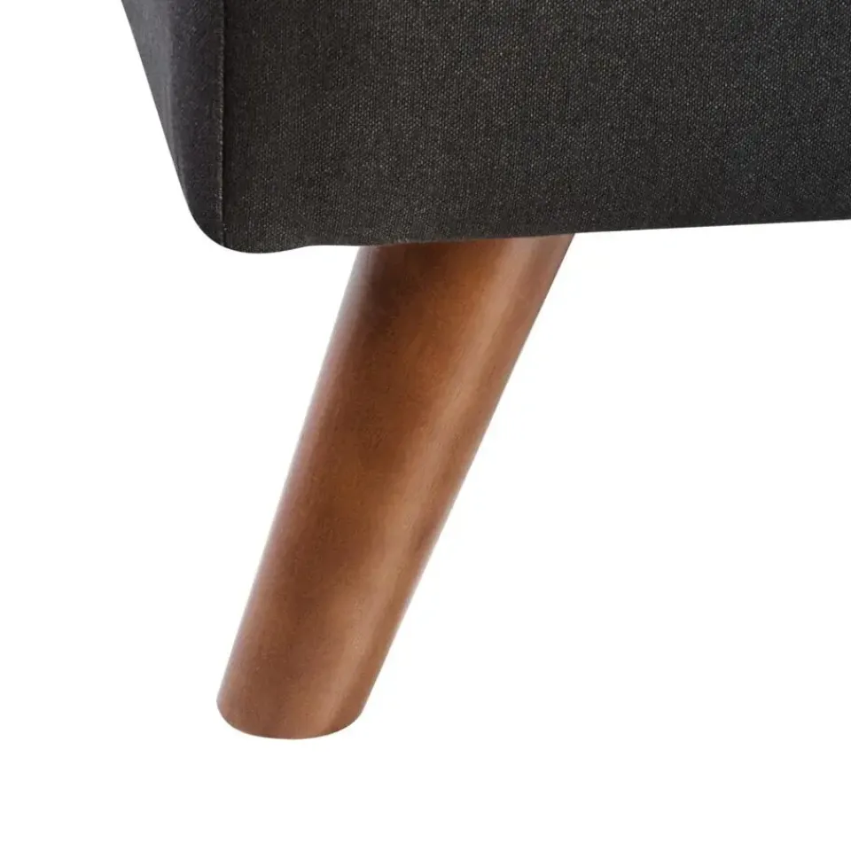 Beliani RONNE - Slaapbank 3-zits - Zwart - Polyester Hot