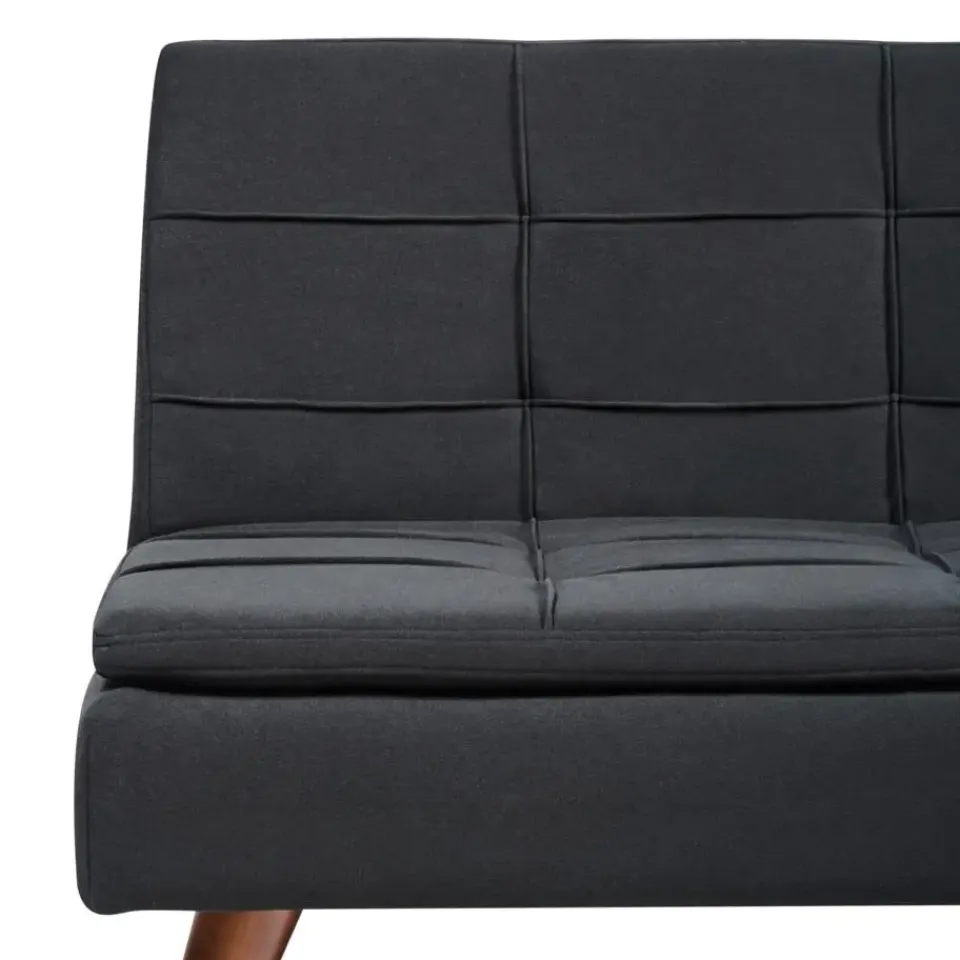 Beliani RONNE - Slaapbank 3-zits - Zwart - Polyester Hot