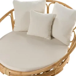 Beliani ROSSANO - Ligstoel - Natuurlijk - Rotan Discount