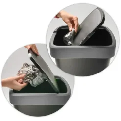 Rotho Twist Afvalbak - 25L - zilver Clearance