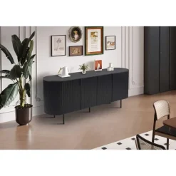 Rousseau Dressoir Lagos - 200 x 45 x 80 cm - Donkerbruin Best