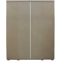 Rousseau Kledingkast Nikkie - 183x160x52cm - 4 deuren - wit Clearance