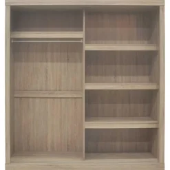 Rousseau Schuifdeurkast Mike - 182,5 x 52,5 cm x 197,5 cm - Sonoma-afwerking Outlet