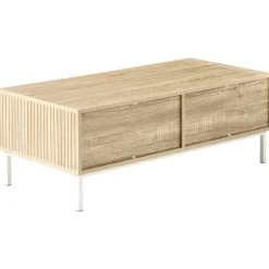Leen Bakker ROYALLA - Salontafel - Lichtbruin - MDF Discount