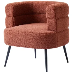 Nordlys Salonstoel van metaal en terracotta lussen